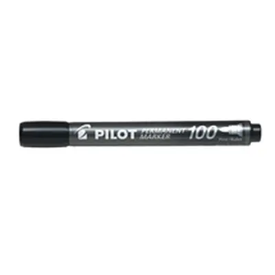 Pilot Permanent Marker 100 Bullet Tip Black 15 + 5 FREE (Pack 20)