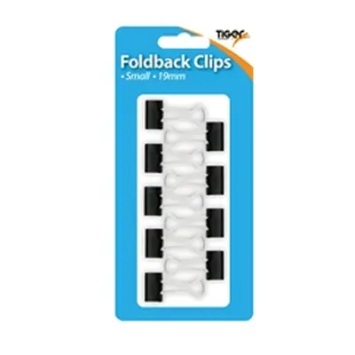 Tiger Small Fold Back Clips (108 Pack)