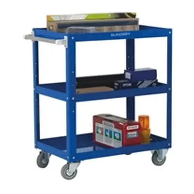 Works Blue 3-Tier Trolley 329944