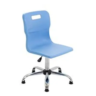 Titan Swivel Senior Chair - 435-525mm Seat Height - Sky Blue - T35-CBG