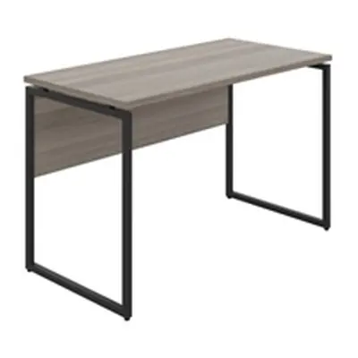 Soho Desk 03, 25Mm Grey Oak Top, Black Framework