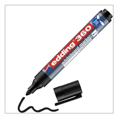 Edding 360 Whiteboard Marker Black (10 Pack)