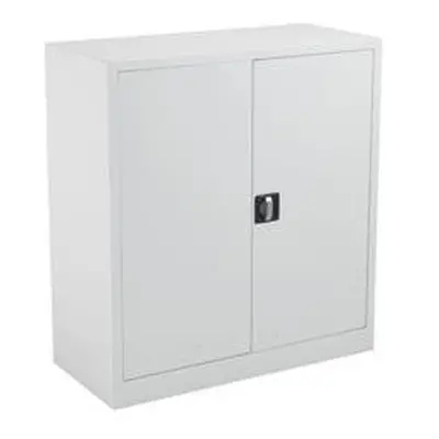 Legato Steel Double Door Cupboard 1000mm - White Ref TCSDDC1000WH