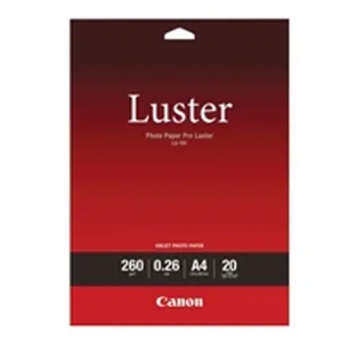 Canon Photo Paper Pro Luster A4 260gsm (20 Pack) 6211B006