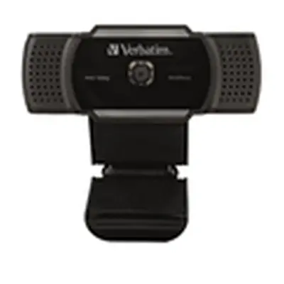 Verbatim AWC-01 Full HD 1080P Autofocus Webcam Microphone Black 49578