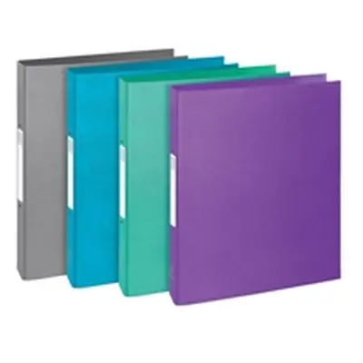 Exacompta Teksto Ring Binder 30mm 2 Ring A4 Assorted (Pack 10) 54650E