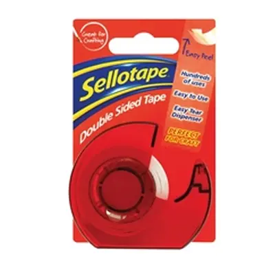 Sellotape Double Sided Tape and Dispenser 15mm x 5m