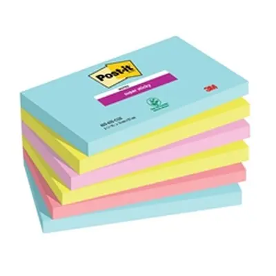 Post-It Super Sticky Notes 76x127mm Miami (Pack of 6) 655-6SS-MIA