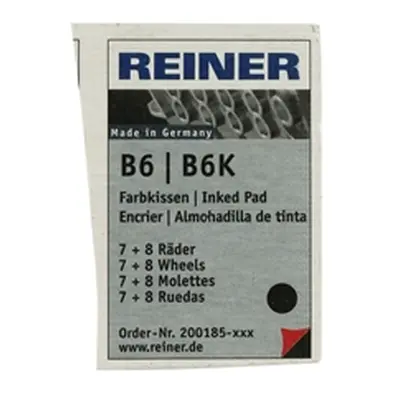 COLOP Reiner B6/8K Replacement Ink Pad Black (2 Pack)