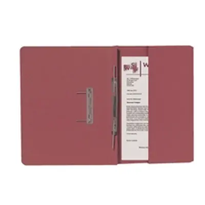 Exacompta Guildhall Transfer Spiral Pocket File Foolscap Red Pack 25