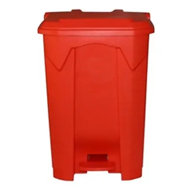 Pedal Bin; 80L; Polypropylene; Red