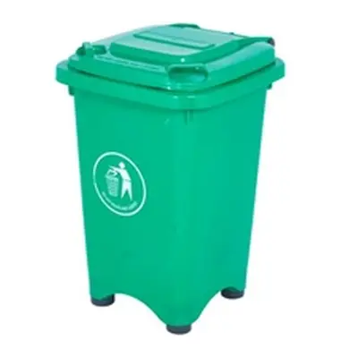 Static Bin; 50L; 30% Recycled Polyethylene; Green