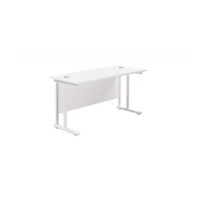 Allegro 1400 X 600 Rectangular Cantilever Workstation White/White