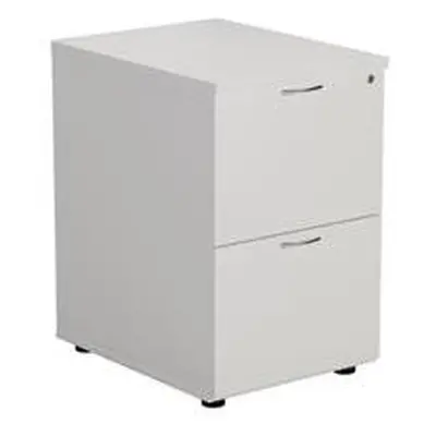 Mezzo 2 Drawer Filing Cabinet - White - TES2FCWH