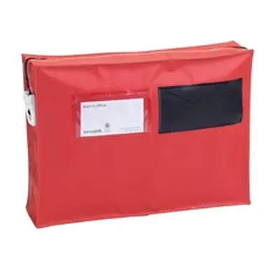 Versapak Mail Pouch with Gussett 355x250x75mm Small Red ZG1T2SEAL