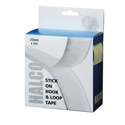 Halco Stick On Hook and Loop Roll 20mm x 5m