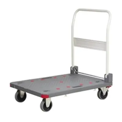 Pro-Dek Heavy Duty Folding Platform Trolley; Castors; Grey/White/Red