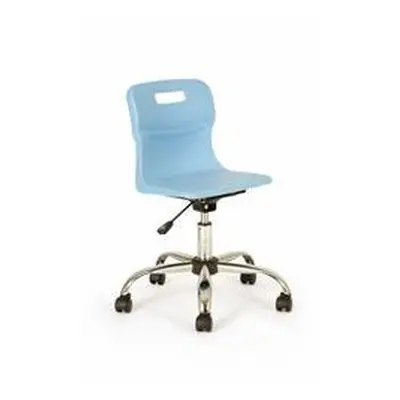 Titan Swivel Junior Chair - 365-435mm Seat Height - Sky Blue - T30-CB