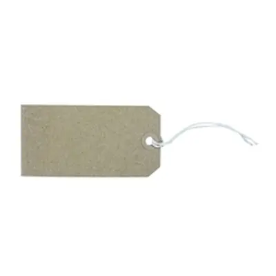 Strung Tag 120x60mm Buff (1000 Pack) KF01600