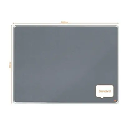 Nobo Premium Plus Grey Felt Notice Board 1200x900mm