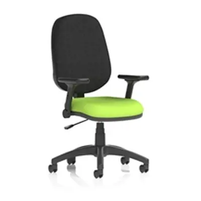 Eclipse Plus I Operator Chair Myrrh Green Adjustable Folding Arms