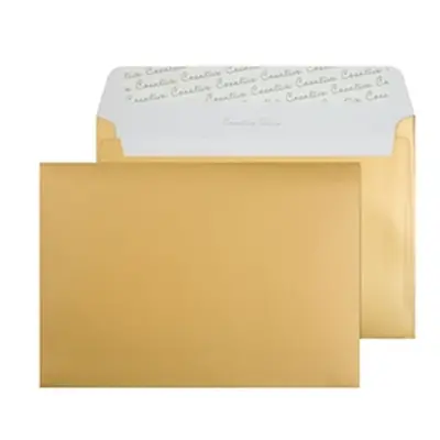 C5 Wallet Envelope Peel and Seal 130gsm Metallic Gold (250 Pack) 313