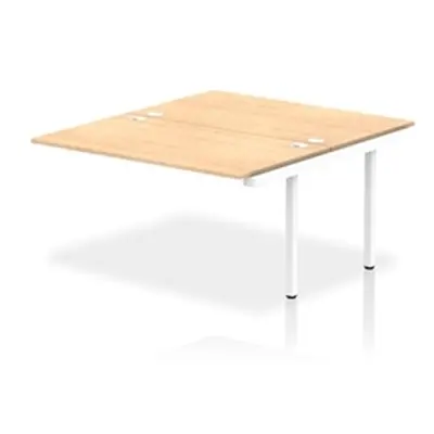 Impulse Bench B2B Ext Kit 1400 White Frame Office Bench Desk Maple