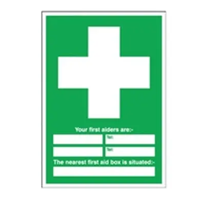 Safety Sign First Aid 600x450mm PVC