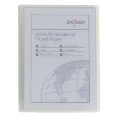 Snopake Superline Presentation Book 20 Pocket Polypropylene A5 Clear