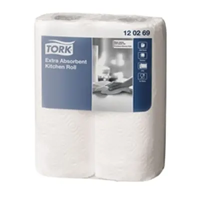 Tork Extra Absorbent Kitchen Roll 2-Ply (24 Pack)