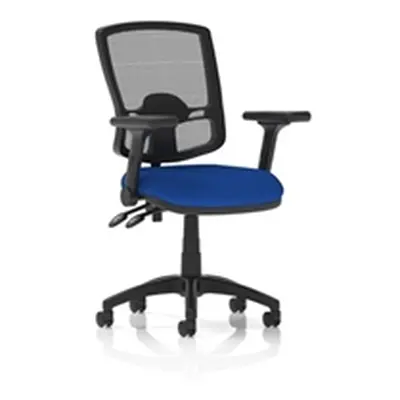 Eclipse Plus II Operator Chair Mesh Back Seat Blue Adjustable Arms