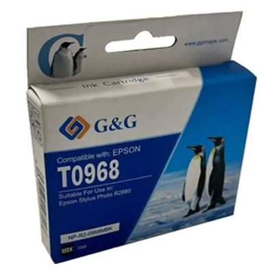 G+G Compatible Epson T0968 Matt Black C13T09684010 Inkjet