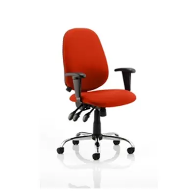 Lisbon Task Operator Chair Pimento Colour With Arms - KCU