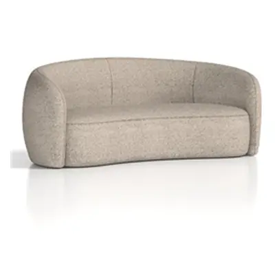 Phoebe Curved Sofa Cream Boucle