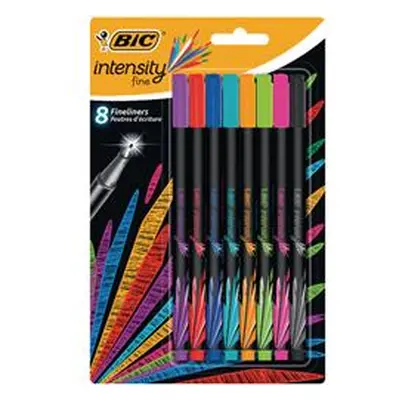 Bic Intensity Fineliner Pens Assorted (8 Pack)