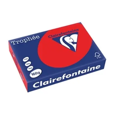 Trophee Card A4 160gm Coral Red (250 Pack) 1004C