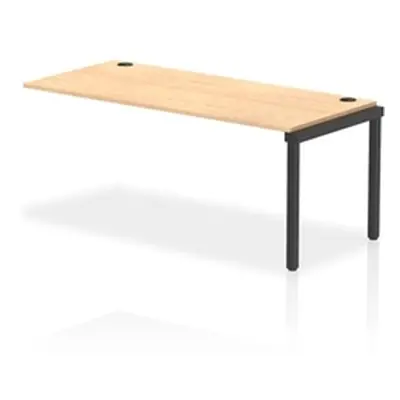 Impulse Bench Single Row Ext Kit 1800 Black Frame Bench Desk Maple