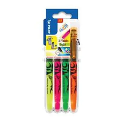 Pilot FrXiion Set2Go Light Highlighter Rollerball Pens Assorted Pack 4