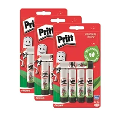 Pritt Stick Glue Stick 11g (Pack of 5) 3For2