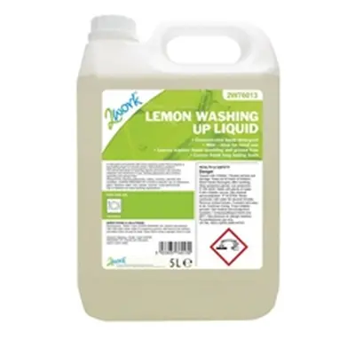 2Work Washing Up Liquid Lemon 5 Litre 401