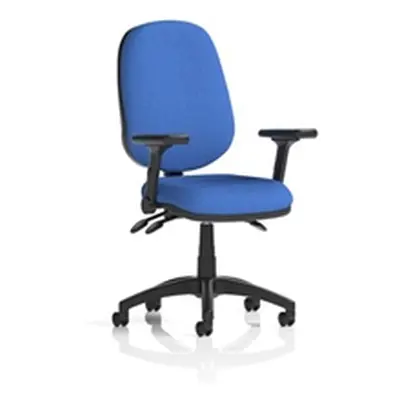 Eclipse Plus III Operator Chair Blue Adjustable Folding Arms