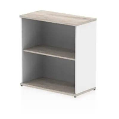 Impulse 800mm Bookcase Grey Oak and White