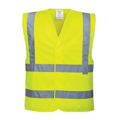 Hi-Vis Two Band & Brace Vest (Yellow) SM