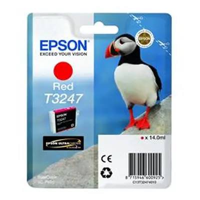 Epson Puffin T3247 14ml Ultrachrome Hi-Gloss2 Red Ink C13T32474010