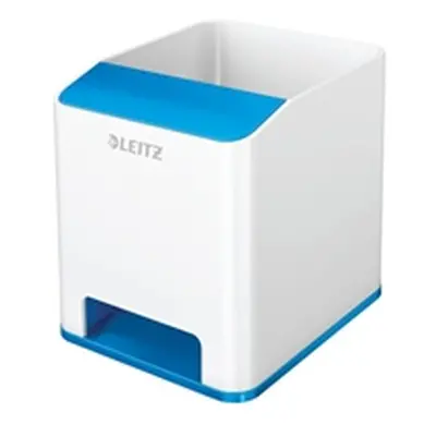 Leitz WOW Sound Booster Pen Holder White/Blue