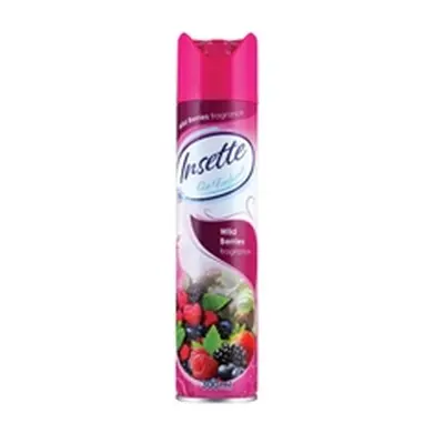 Insette Air Freshener Aerosol Wild Berry 330ml (2 Pack)