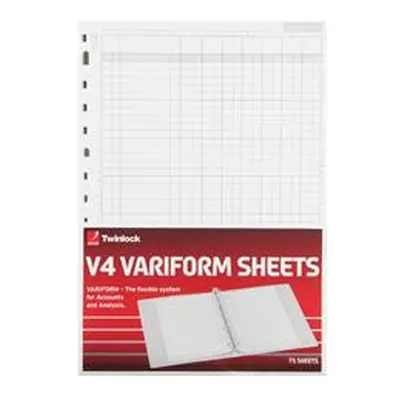 Rexel Variform V4 7-Column Cash Refill (75 Pack)