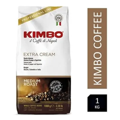 Kimbo Extra Cream 1kg Italian Coffee Beans - PACK (6)