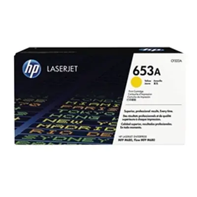 HP 653A Yellow Original LaserJet Toner Cartridge (CF322A)