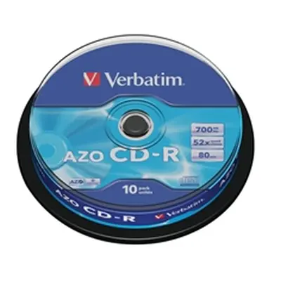 Verbatim CD-R Datalife Non-AZO 700MB 52X Non-Printable Spindle (10 Pk)